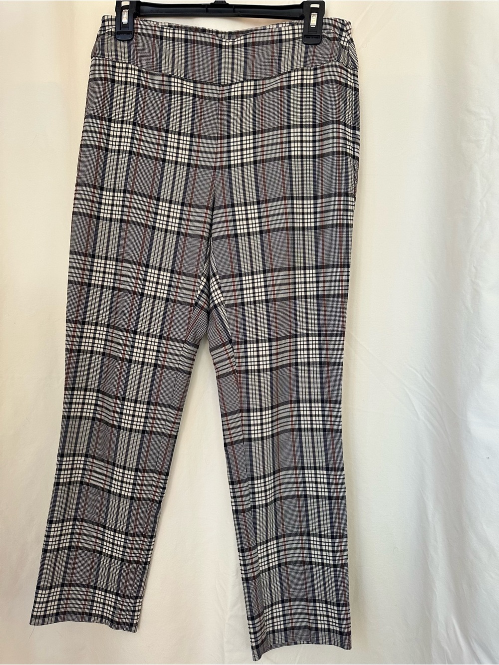 Tribal Plaid Pants in Black, Cream & Brown